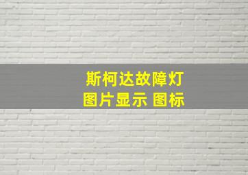 斯柯达故障灯图片显示 图标